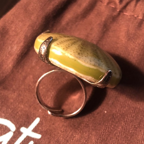 Nature Bijoux Sea Urchin & Silver Adjustable Size Ring - Picture 3 of 5